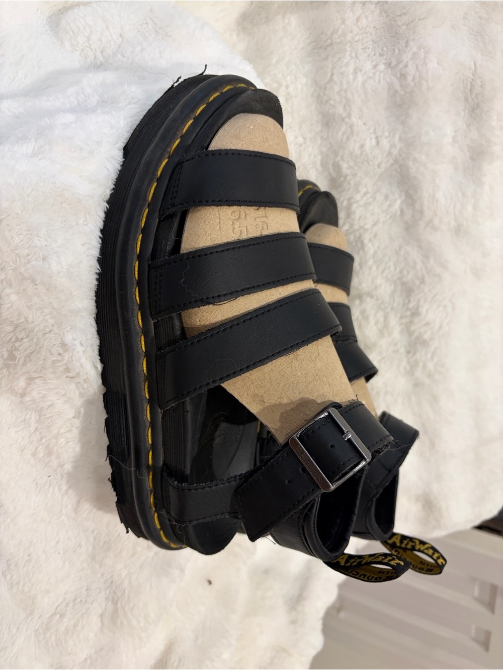 Dr. Martens Black Vegan Leather Blaire Felix Gladiator Sandals-Fits SZ 8